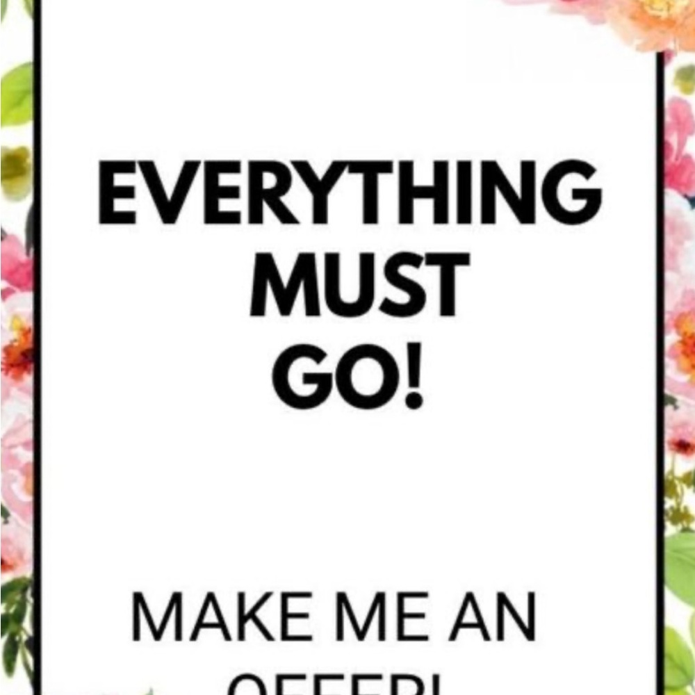 Make reasonable offer on anything.